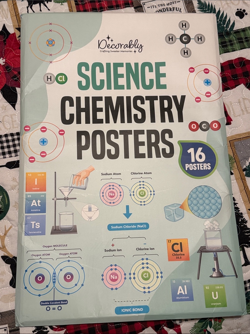 Science Chemistry Posters - Green and White
